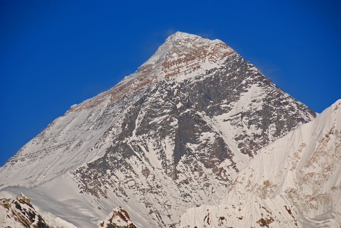 Gokyo Ri 04-3 Everest North Face and Southwest Face Close Up From Gokyo Ri Before Sunset